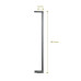 Geuther Prodloužení pro Easylock Plus a Easylock Wood Plus 8 cm, kovové, anthracite