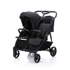 Fillikid Kočárek pro dvojčata Duo black melange