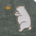 Fillikid Osuška s kapucí bear green 75x75 cm