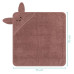 Fillikid Osuška s kapucí rabbit pink 75x75cm