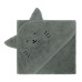 Fillikid Osuška s kapucí animal cat green 75x75cm