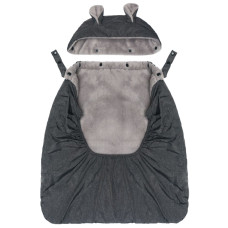 Fillikid Zateplený potah na nosítko coral fleece grey