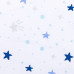 Fillikid Mantinel do přístavné postýlky stars white/blue 175x26 cm