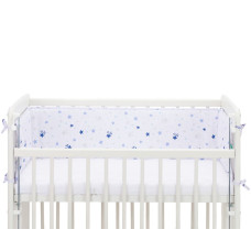 Fillikid Mantinel do přístavné postýlky stars white/blue 175x26 cm