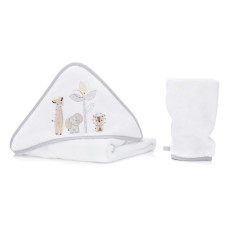 Fillikid osuška s kapucí + žínka safari white