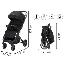 Fillikid Sportovní kočárek Axis black