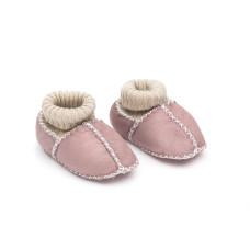 Fillikid Dětské capáčky z jehněčí kožešiny Pink vel. 17/18