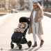 Fillikid Fusak zimní z merino jehněčí kožešiny Bernina snow Leopard black