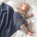 Fillikid Pletená dětská deka knit blue