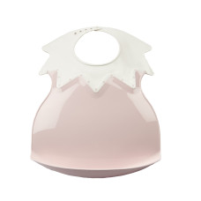 Plastový bryndák s límcem, Powder Pink