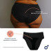 Poporodní a menstruační kalhotky, Black_ XS-S-M
