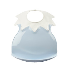 Plastový bryndák s límcem, Baby Blue