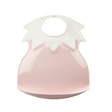 Plastový bryndák s límcem, Powder Pink