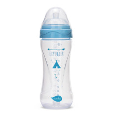 Lahvička 330ml, Transparent blue