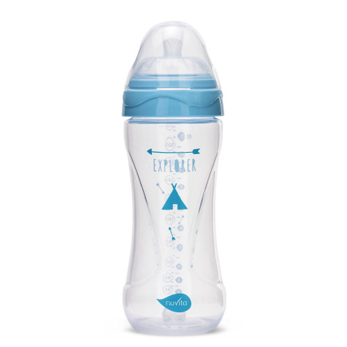 Lahvička 330ml, Transparent blue Lahvička 330ml, Transparent blue