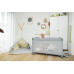 Postýlka skládací Lely, Silver Grey
