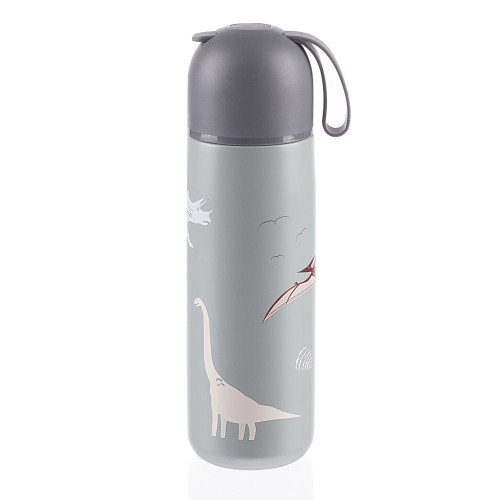 Termoska na tekutiny se silikonovým držákem 400 ml, Dino Termoska na tekutiny se silikonovým držákem 400 ml, Dino