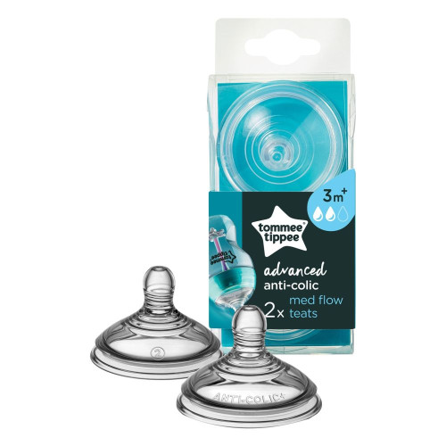 Savička na lahev, ANTI-COLIC, střední průtok, 2 ks Savička na lahev, ANTI-COLIC, střední průtok, 2 ks