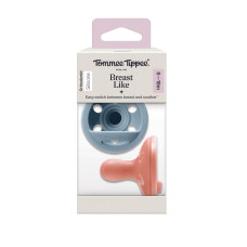 Šidítko, breast-like, silikon Natural, 6-18m, 2ks