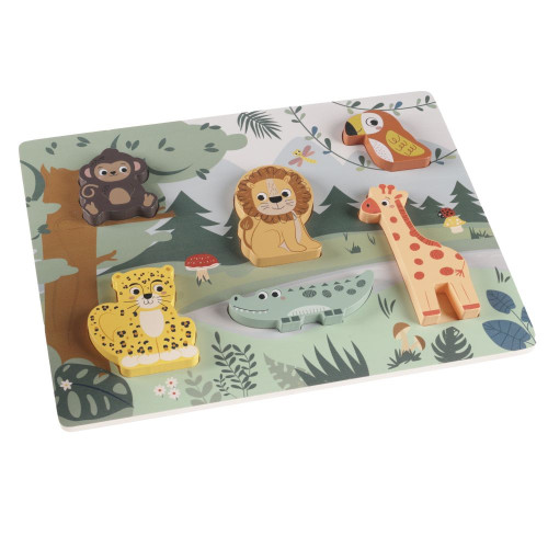 Dřevěné puzzle jungle, Wood Dřevěné puzzle jungle, Wood