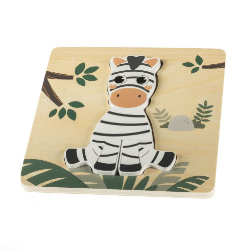 Dřevěné puzzle malé, Zebra Dřevěné puzzle malé, Zebra