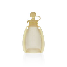 Silikonová plnitelná kapsička na dětskou stravu, Transparent Yellow