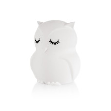 Silikonová LED noční lampička vel. M, Owl