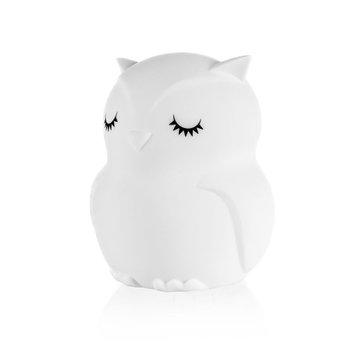 Silikonová LED noční lampička s hudbou vel. L, Owl Silikonová LED noční lampička s hudbou vel. L, Owl