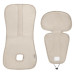 Prodyšná podložka do autosedačky Breeze sk. 2/3, Ivory Beige