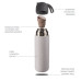 Termoska na tekutiny se silikonovým držákem 400 ml, Cookie beige