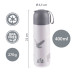 Termoska na tekutiny se silikonovým držákem 400 ml, Candy pink