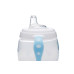Set termotalířku s silikonovou lžičkou a hrnečkem, Pastel blue