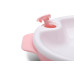 Set termotalířku s silikonovou lžičkou a hrnečkem, Pastel pink