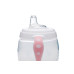Set termotalířku s silikonovou lžičkou a hrnečkem, Pastel pink
