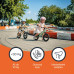 Odrážedlo Racer s brzdou, Coconut White