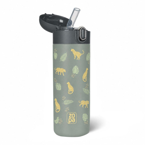 Termoska na tekutiny s brčkem 400 ml, Wild Gepard Termoska na tekutiny s brčkem 400 ml, Wild Gepard