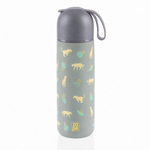 Termoska na tekutiny se silikonovým držákem 400 ml, Wild Gepard Termoska na tekutiny se silikonovým držákem 400 ml, Wild Gepard