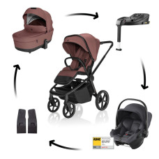 Kočárek Move Cross 5X + autosedačka Baby-Safe Core + Baby-Safe Core Base, Amber Brown