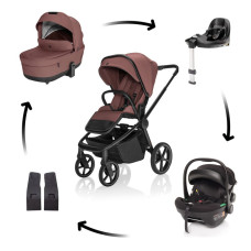 Kočárek Move Cross 5X + autosedačka XM Plus i-size bundle, Amber Brown