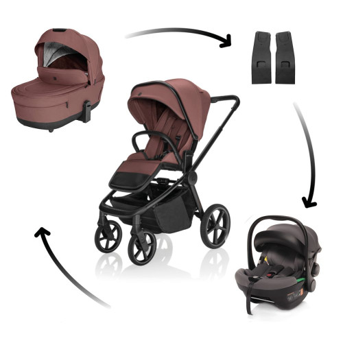 Kočárek Move Cross 5X + autosedačka XM Plus i-Size, Amber Brown Kočárek Move Cross 5X + autosedačka XM Plus i-Size, Amber Brown