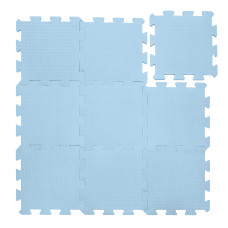 Pěnová podložka Puzzle 30x30 cm 9ks, Floral Blue