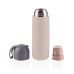 Termoska na tekutiny se silikonovým držákem 400 ml, Cookie beige