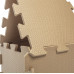 Pěnová podložka Puzzle 30x30 cm 9ks, Hazel Brown