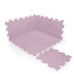 Pěnová podložka Puzzle 30x30 cm 9ks, Sugar Pink
