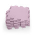 Pěnová podložka Puzzle 30x30 cm 9ks, Sugar Pink