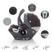 Set kočárek Quest+ korba+ adaptéry+ autosedačka, Vulcan Black/Black
