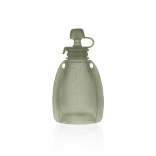 Silikonová plnitelná kapsička na dětskou stravu, Transparent Green