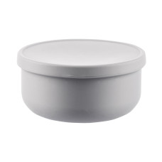 Silikonová miska s víčkem, Dove Grey