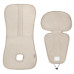 Prodyšná podložka do autosedačky Breeze sk. 2/3, Ivory Beige