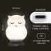 Silikonová LED noční lampička s hudbou vel. L, Owl